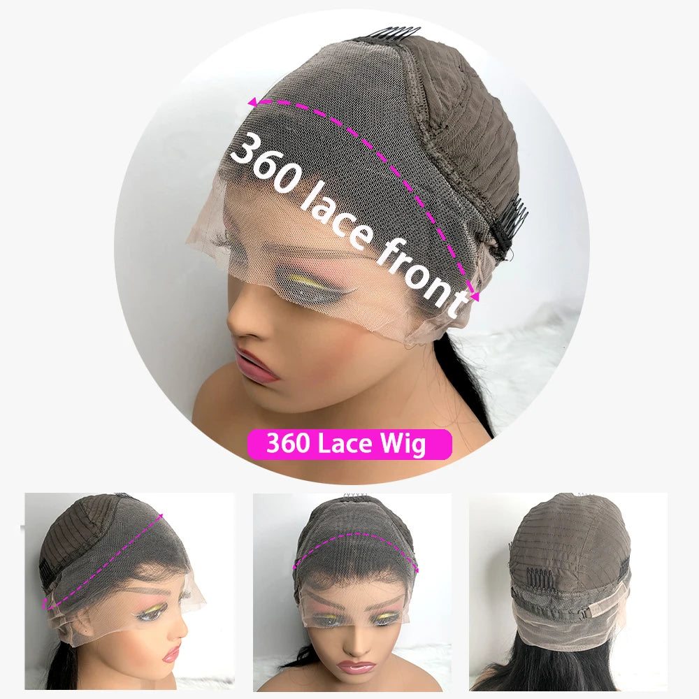13x6 lace frontal wig with transparent HD lace