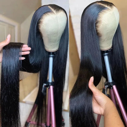 13x6 transparent lace straight wig for women