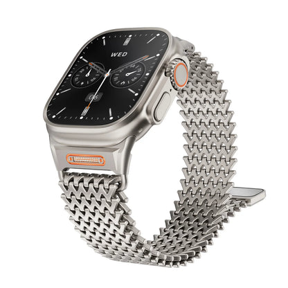 Adjustable Apple Watch Ultra metal bracelet strap