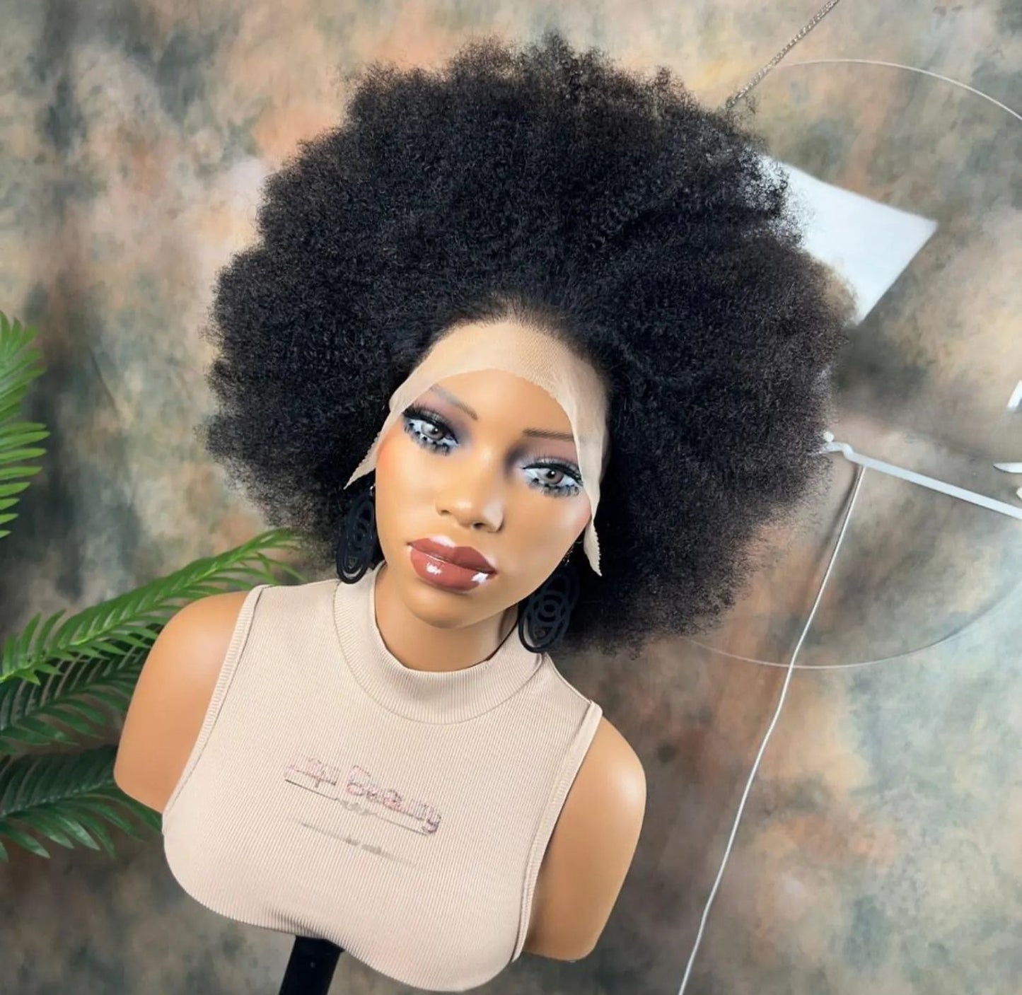 10 inch lace wig with breathable frontal design