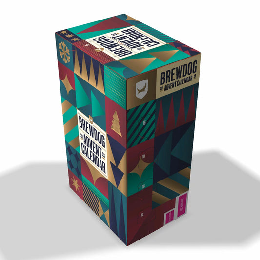 BrewDog Advent Calendar 2025 – 24 craft beers with glass and pin badge