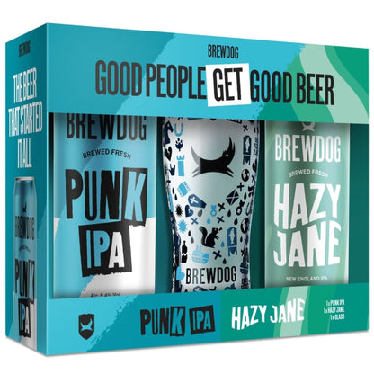 BrewDog Beer and branded glass gift set