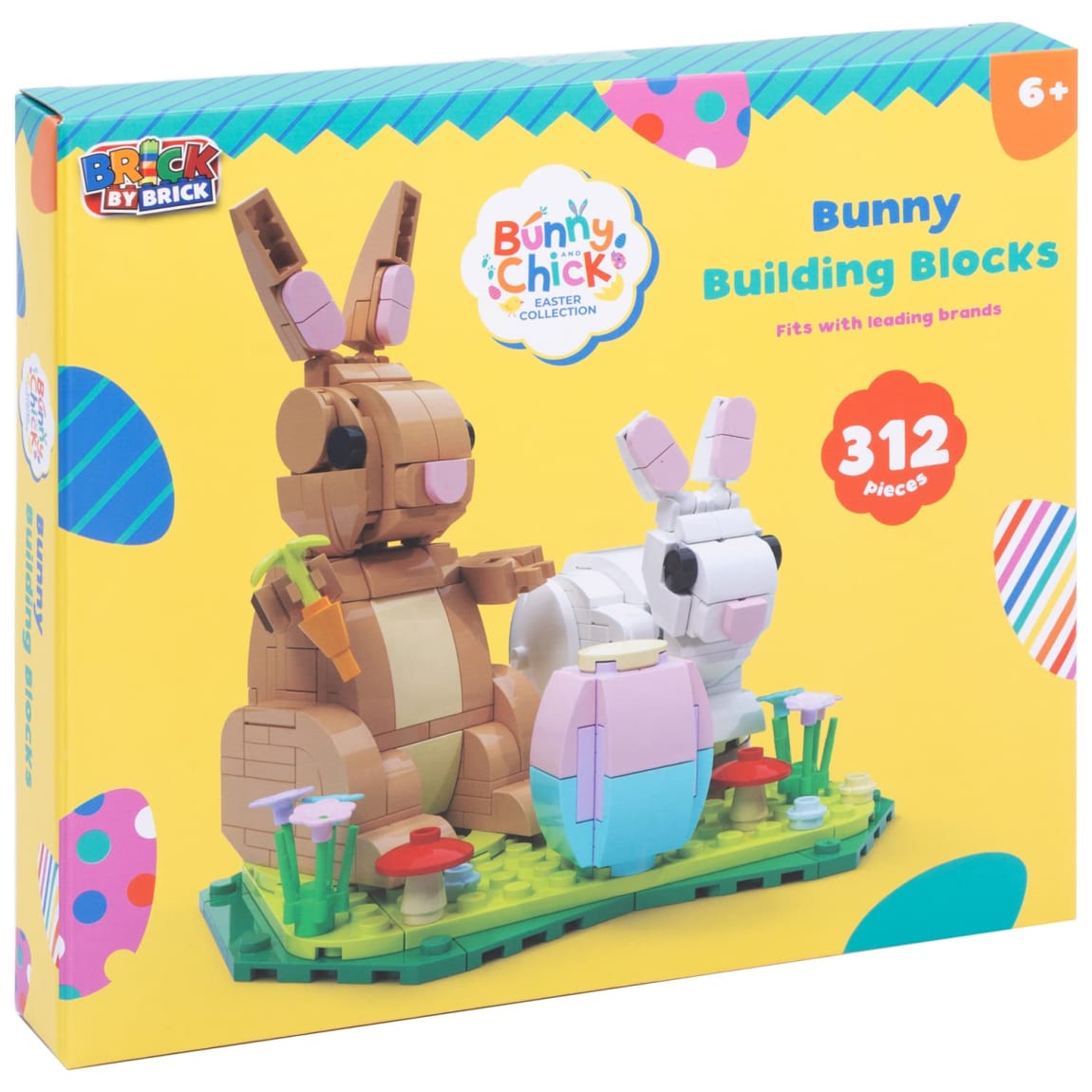 Easter bunny construction brick toy