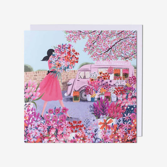 Trend birthday card featuring bright blooms design, perfect for greeting cards near me and birthday card greeting cards.