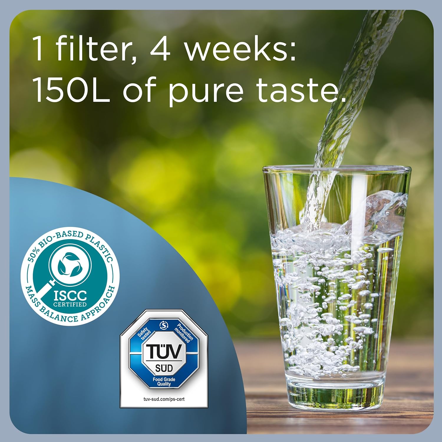 150 litres of cleaner, better-tasting water