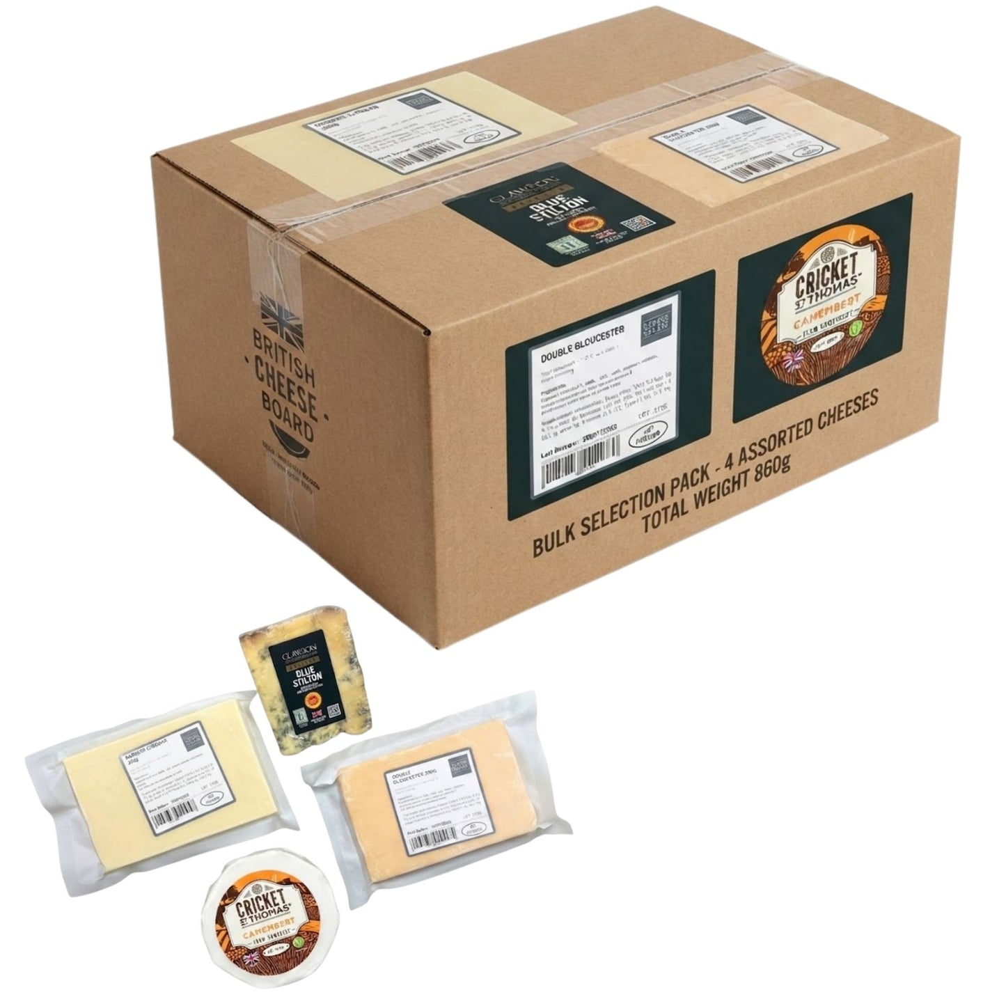British Cheese Board Selection Pack 860g