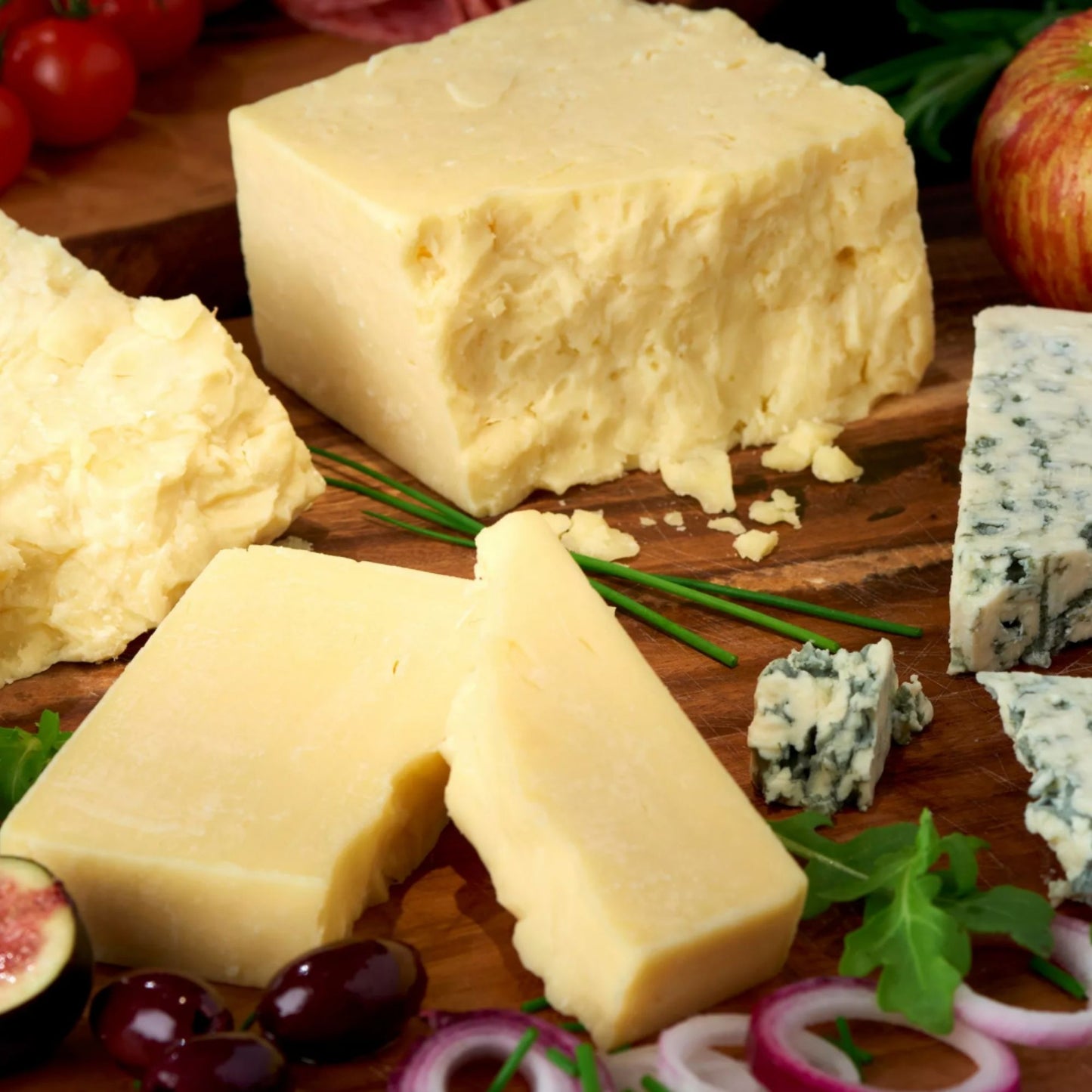 Cheese blocks for sandwiches and salads