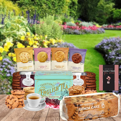 British biscuits included in afternoon tea gift set