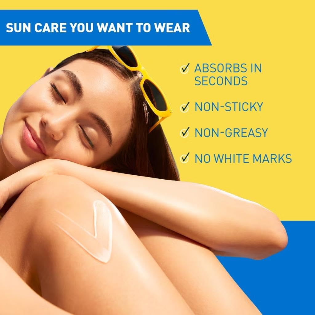 Lightweight invisible finish sunscreen lotion