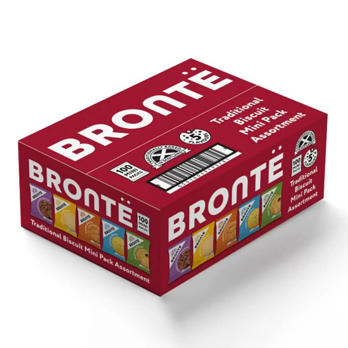Bronte Assorted Mini Biscuit Pack 100 x 30g for snacks