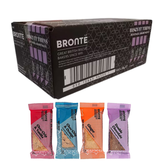 Bronte Thins biscuit assortment 100 x 18g mini packs