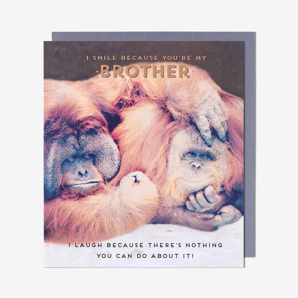 Brother birthday card Smile Because You’re My Brother