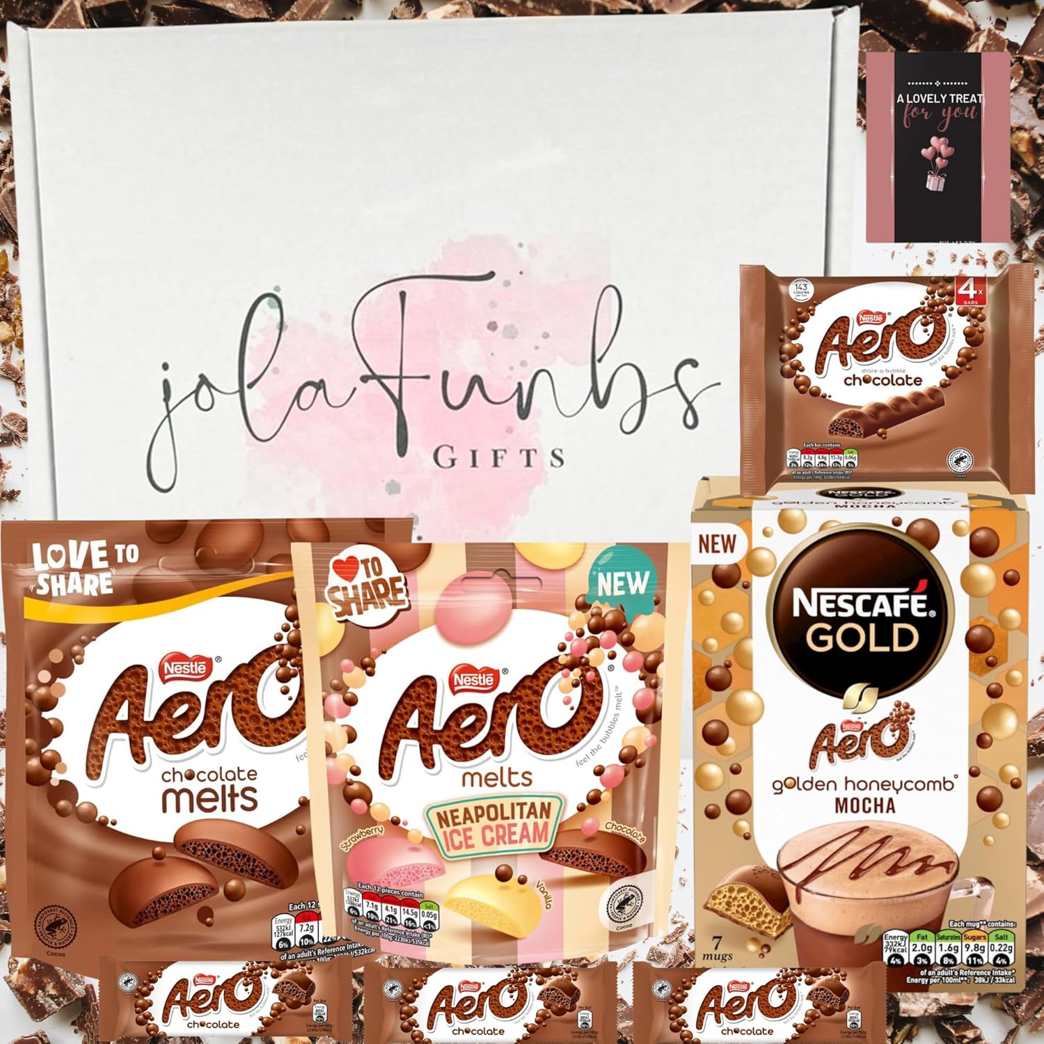 Bubbly Aero chocolate snack hamper gift box for sharing