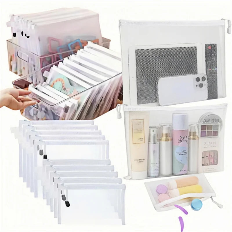 Building block organiser bags for children's toys