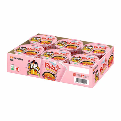 Buldak carbonara spicy ramen 6 x 105g bowl pack