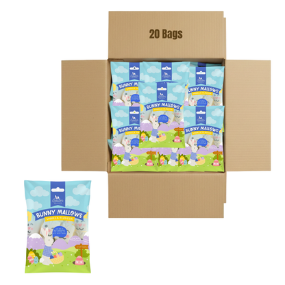 Soft bunny shaped marshmallow for Easter baskets in bulk
