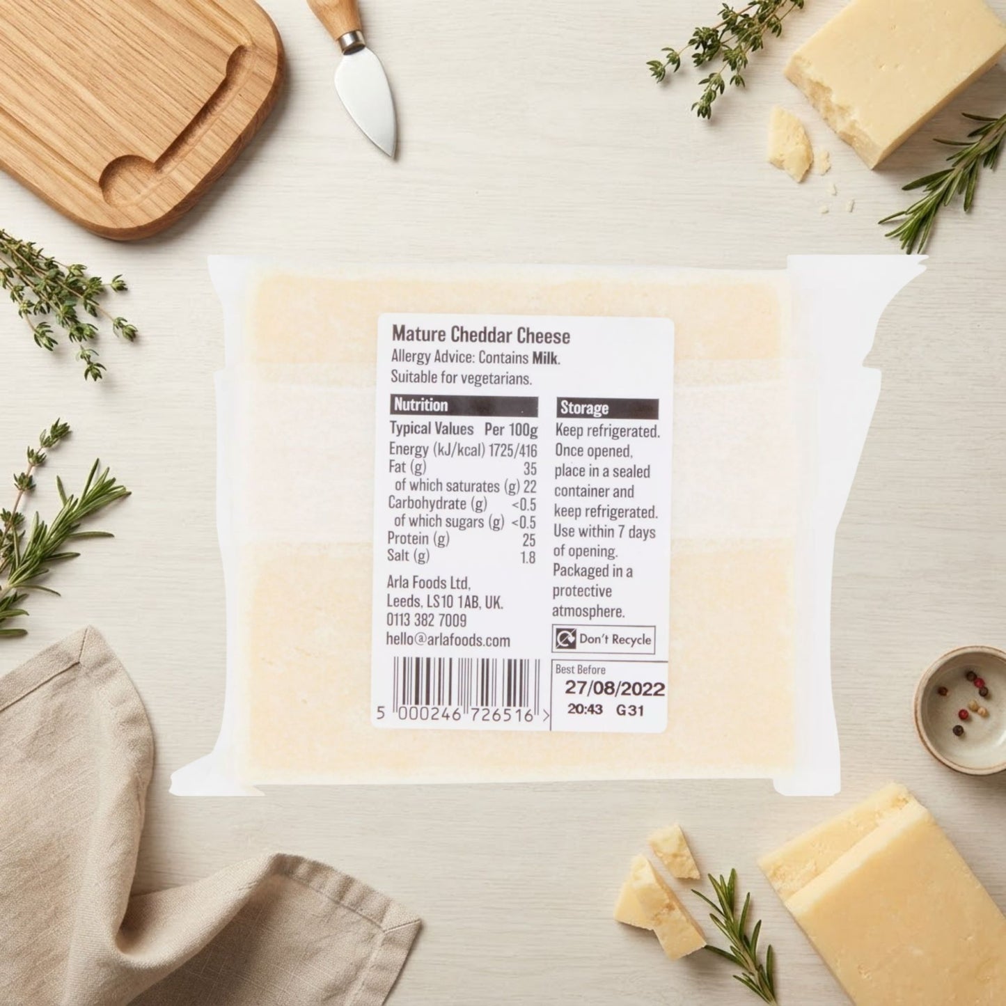 Taw Valley cheddar cheese blocks