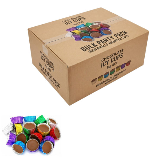 Bulk chocolate treats in drum