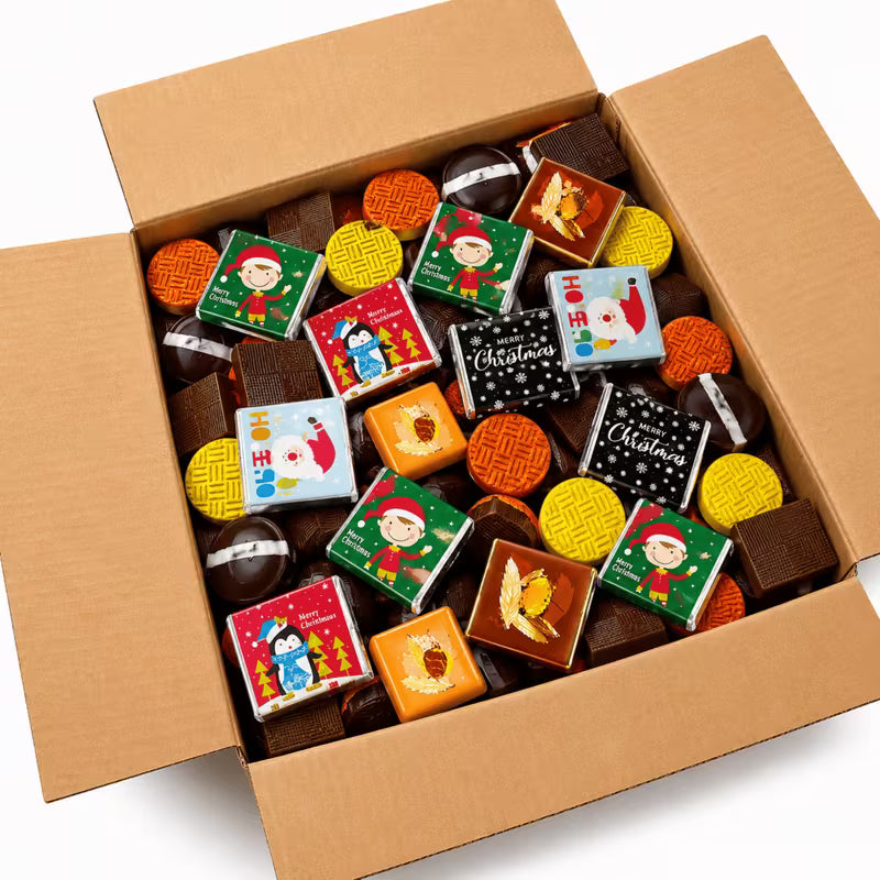 Bulk Christmas Chocolate Mix 150 piece festive assortment
