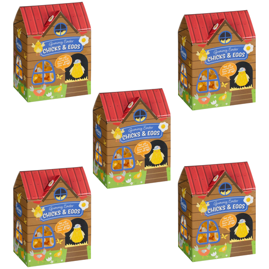 Bulk Easter Gummy House 100g with chicks and eggs gummies