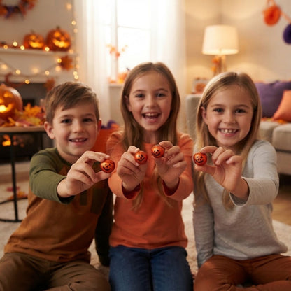 Foil Wrapped Chocolate Pumpkins for Halloween