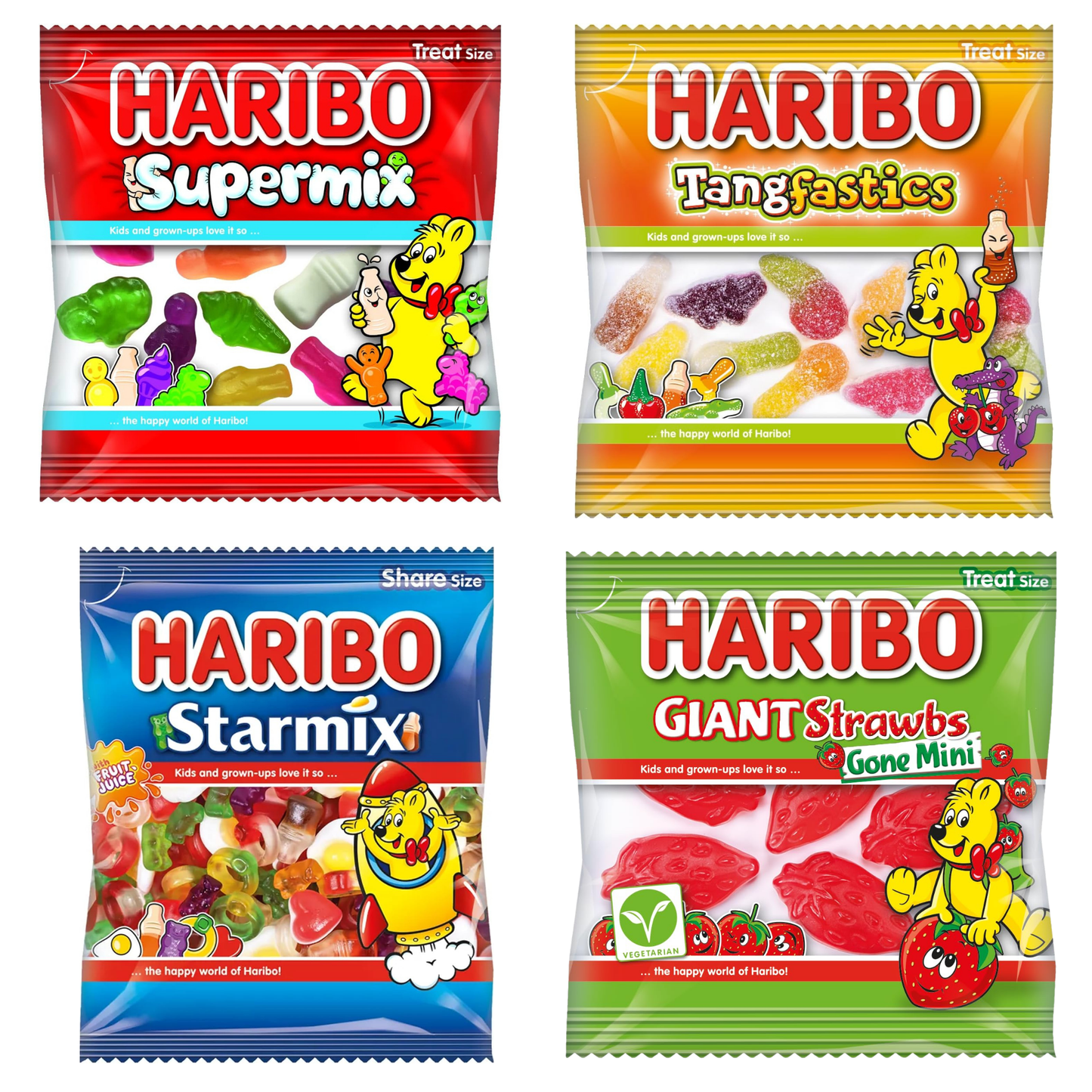 Bulk mini Haribo gummy bags for kids parties