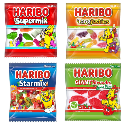 Bulk mini Haribo gummy bags for kids parties