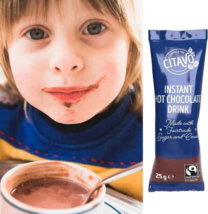 Single serve cocoa drink for offices and cafés