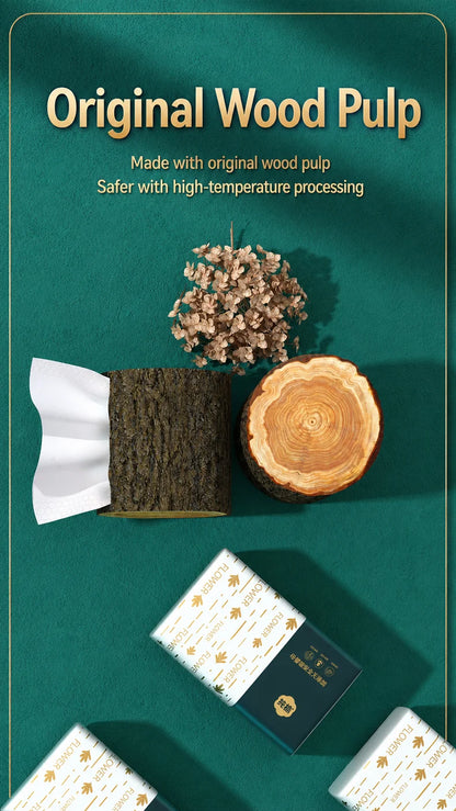 Bulk pack of soft household tissue paper