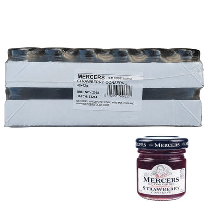 Mercers Strawberry Conserve 48 x 42g