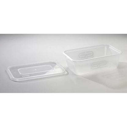 Heavy duty plastic takeaway containers with lids