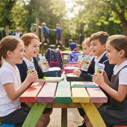 School approved apple raspberry drink