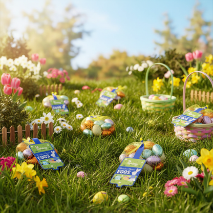 Spring Treats chocolate 12-pack nets for festive fun