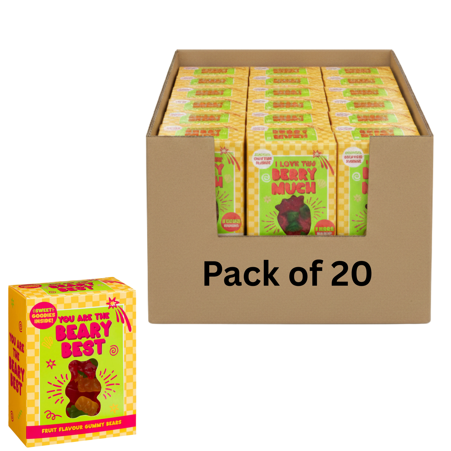 Fun and cheerful sweet gift boxes