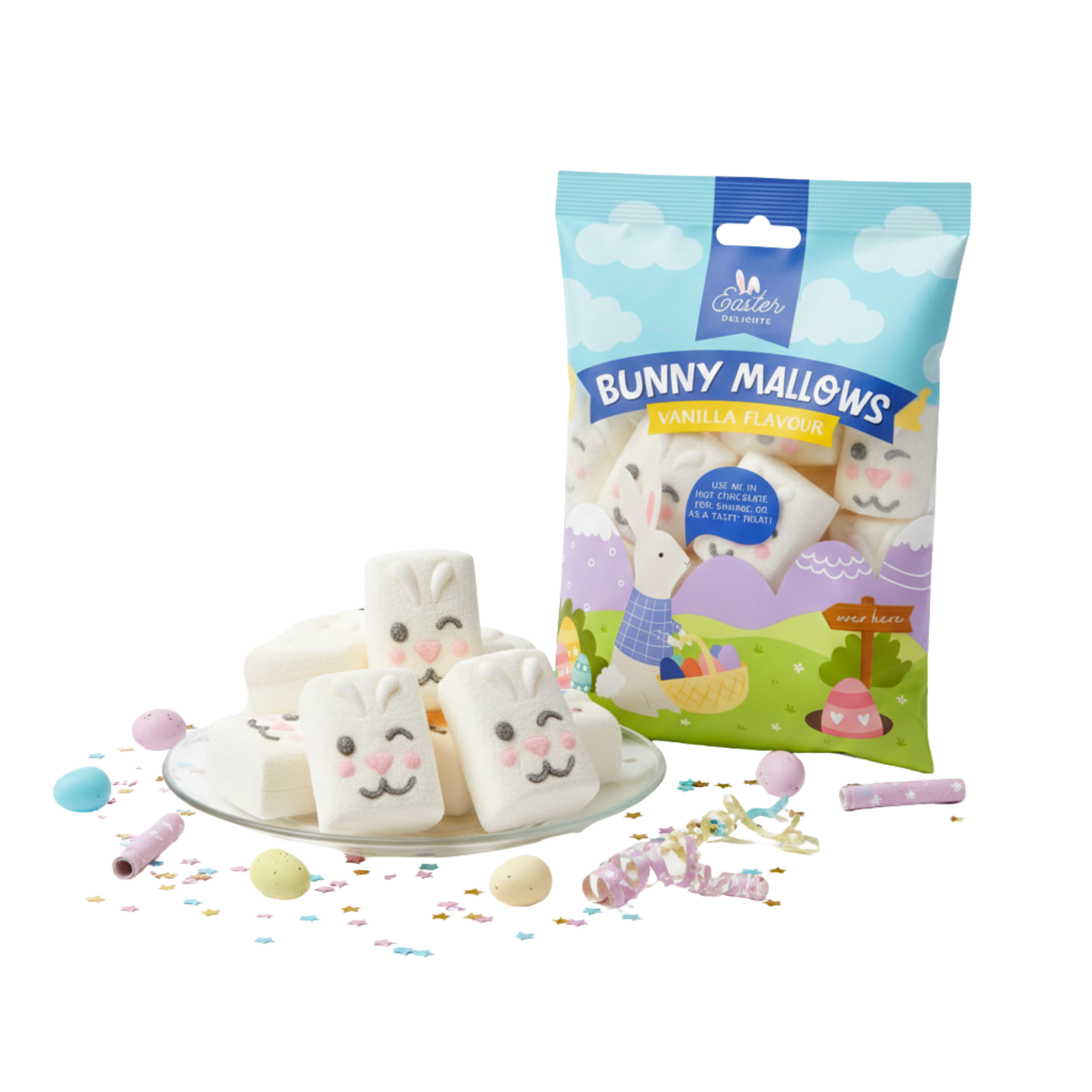 Fluffy sweet snack loved by children and adults