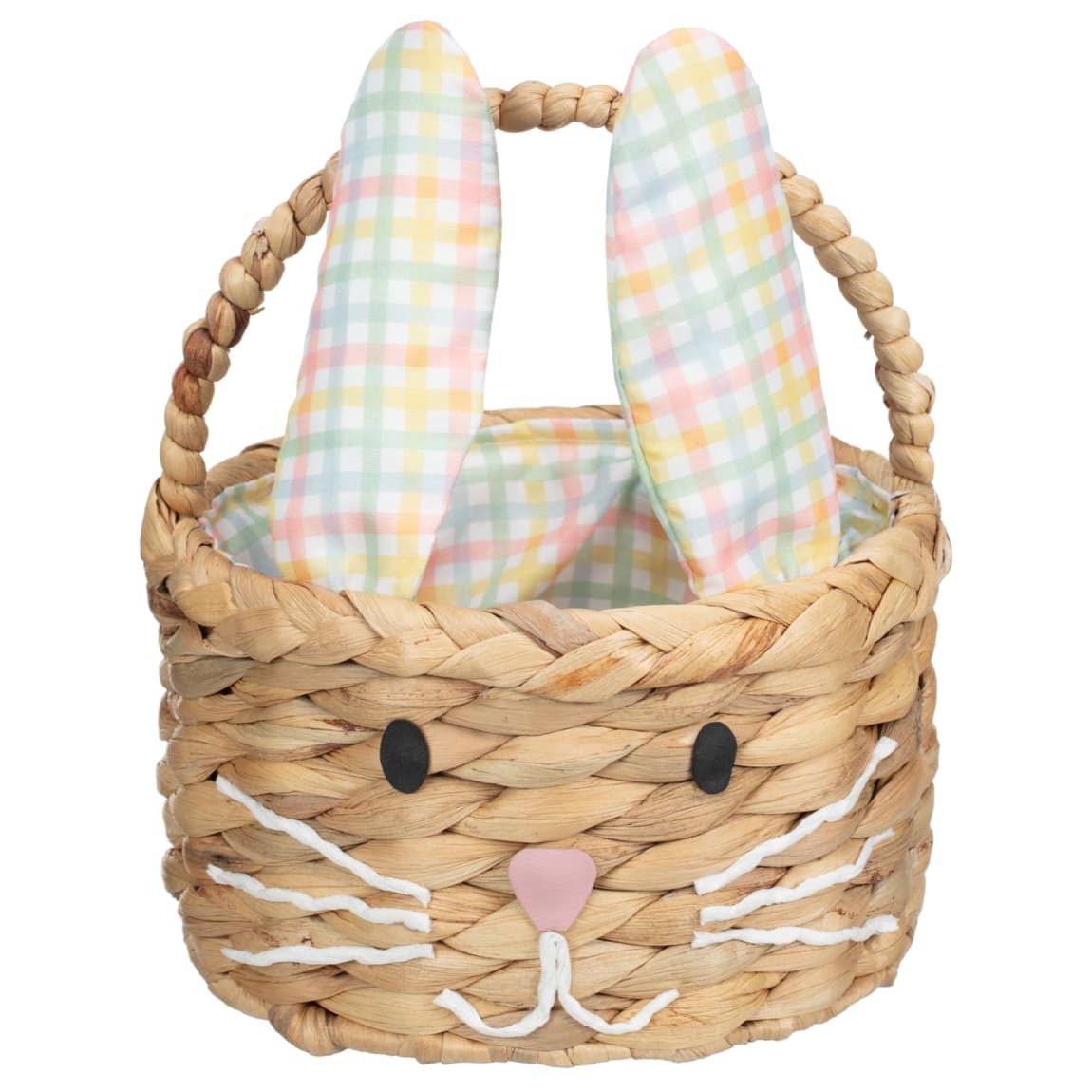Bunny Wicker Basket for Easter egg storage and gifts
