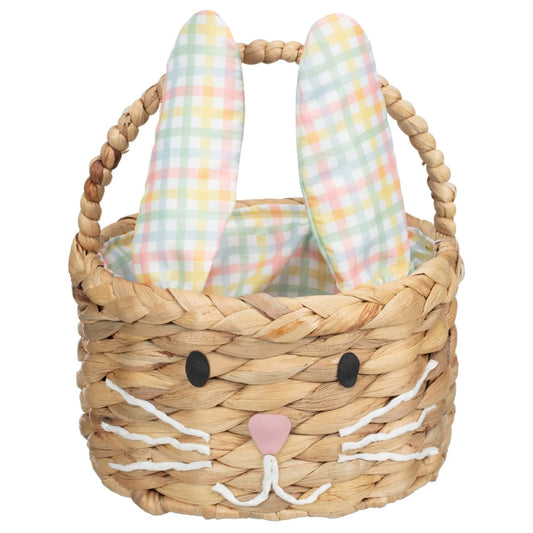 Bunny Wicker Basket for Easter egg storage and gifts