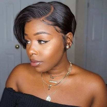 Virgin Burmese hair straight bob wig style