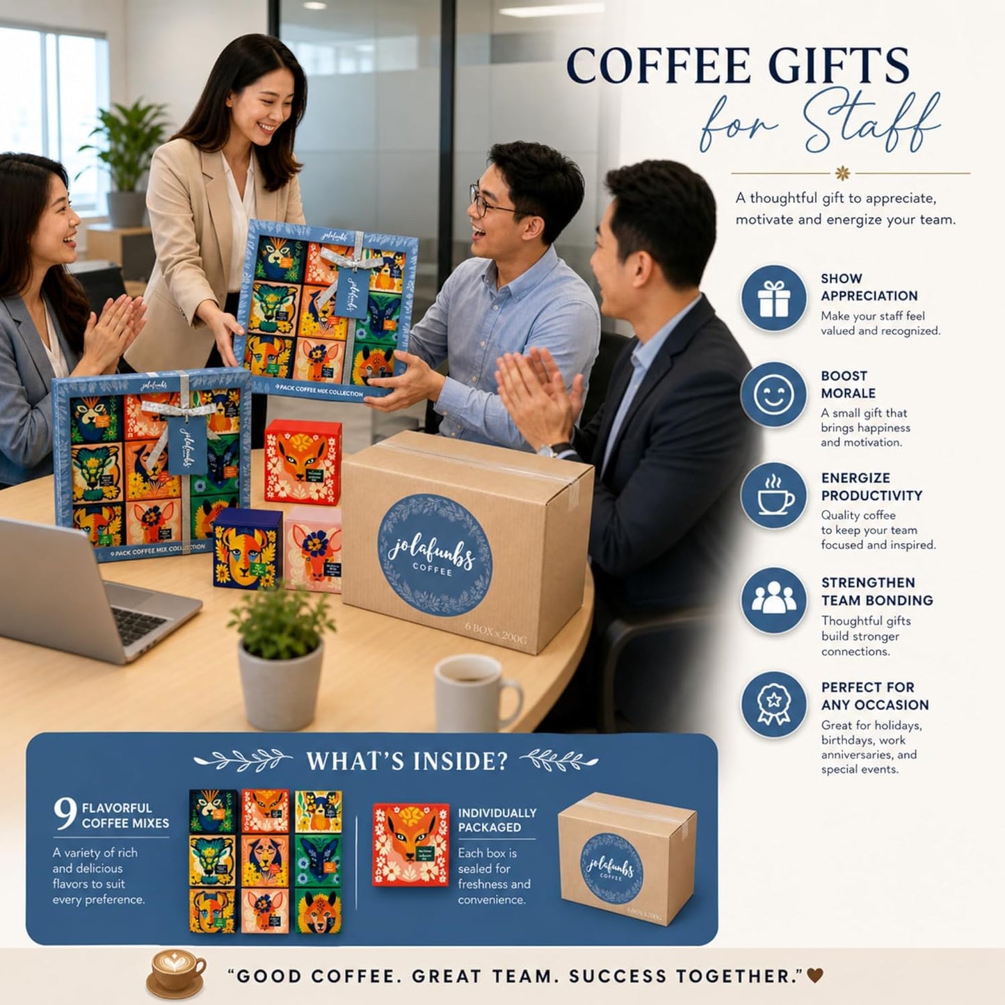 Premium drink selection box for clients and employee rewards