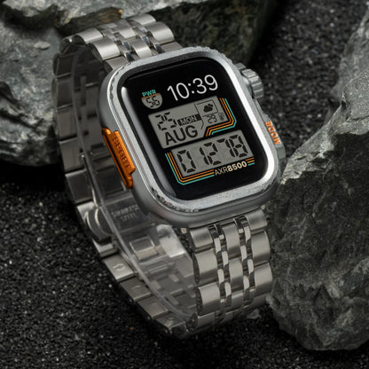 Protective Apple Watch case and strap combo accessory