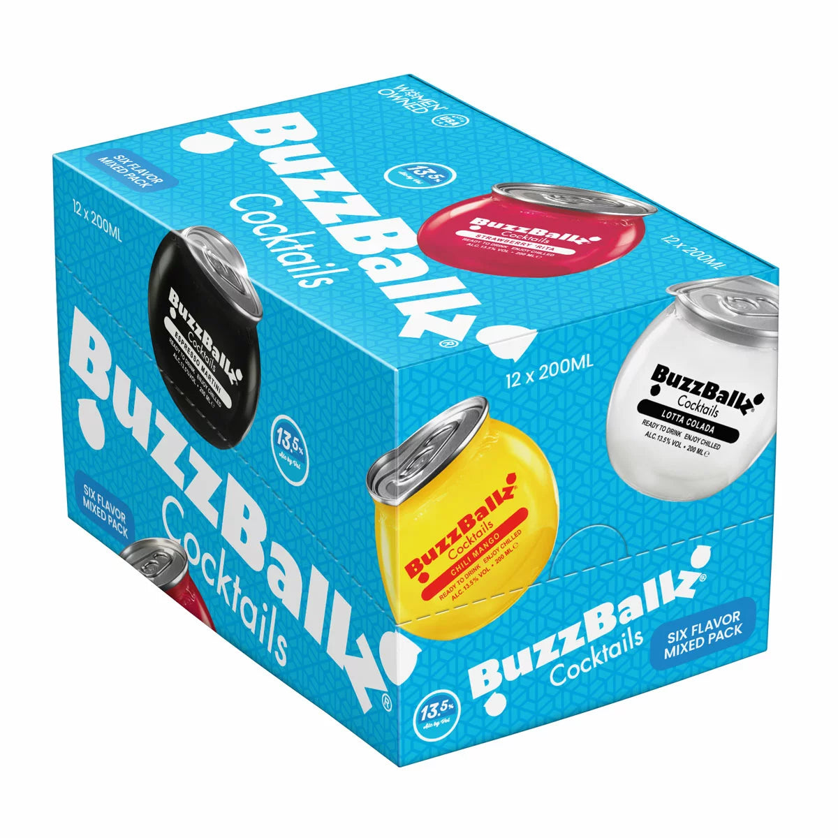 Buzzballz Mixed Pack served at a party with friends