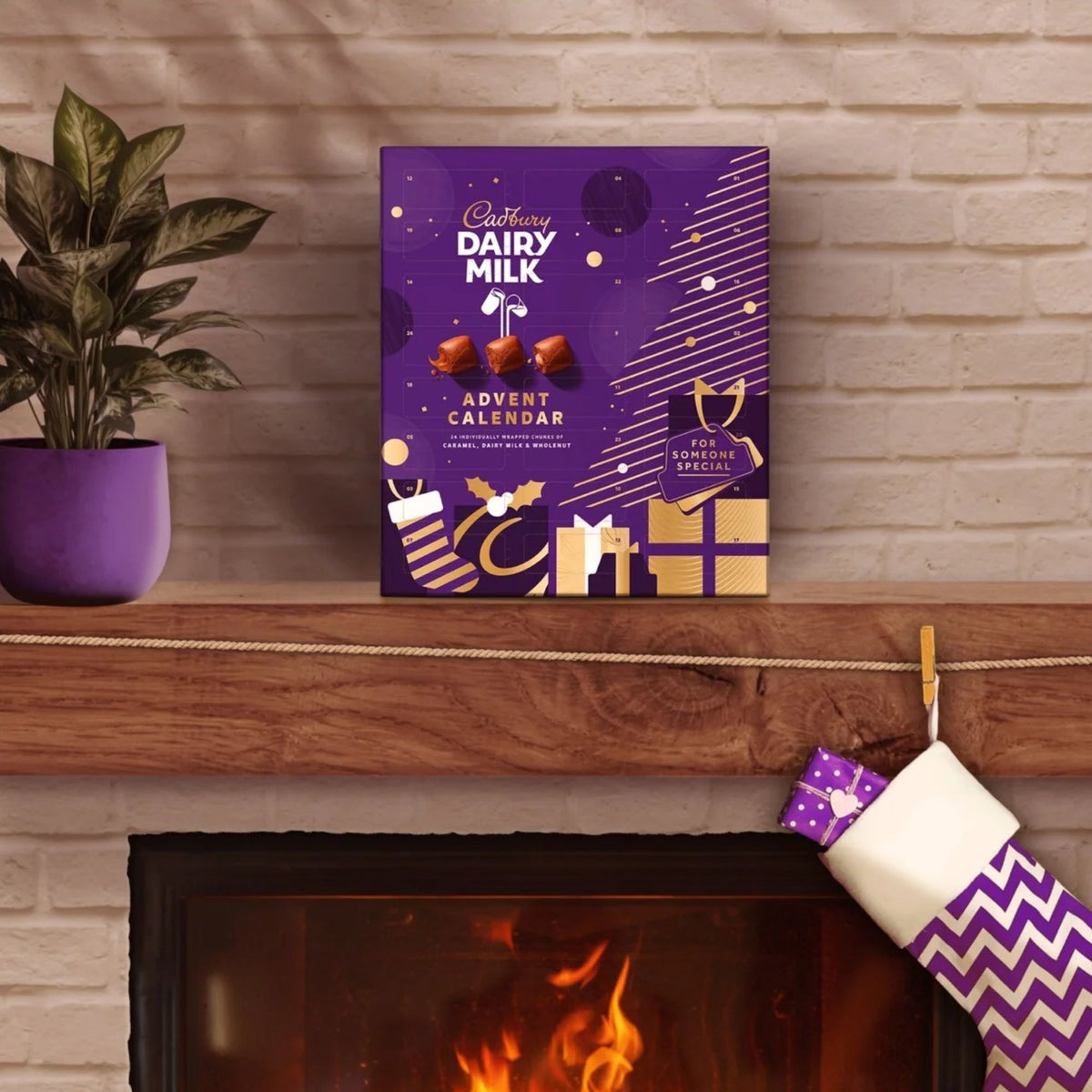 Cadbury 24-day chocolate chunk advent calendar for Christmas