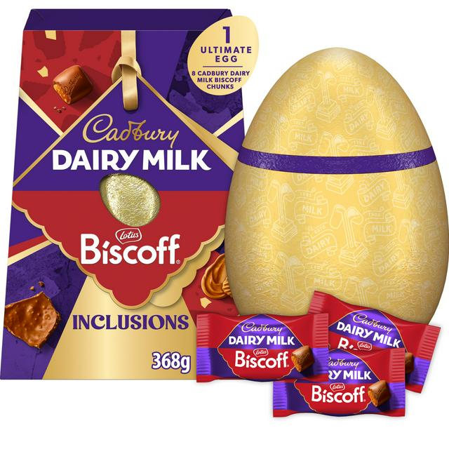 Cadbury Biscoff Extra Large Milk Chocolate Easter Egg 368g