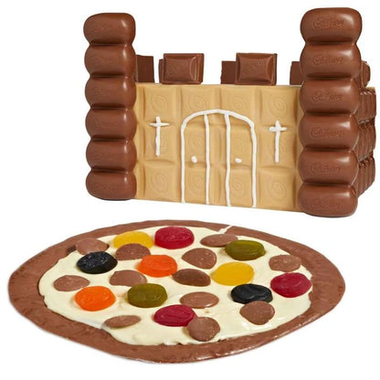 Build your own chocolate pizza and chocolate castle kit