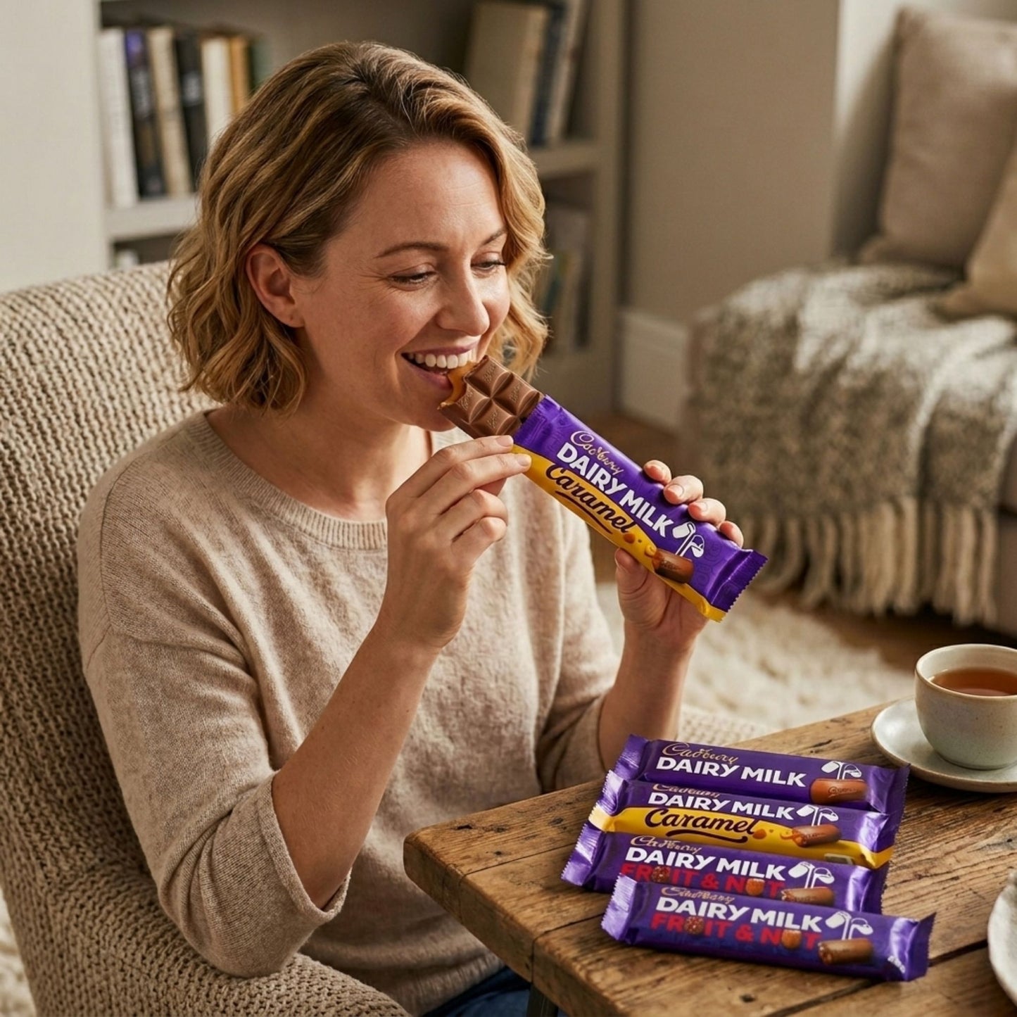 Dairy Milk chocolate selection with three popular flavours