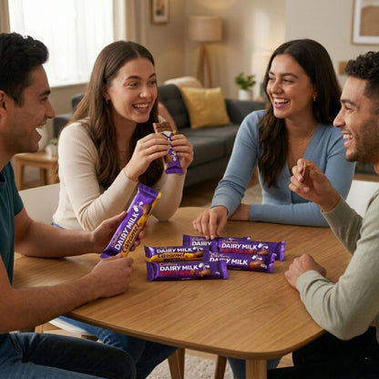 Assorted Cadbury chocolate bars for sharing and gifting