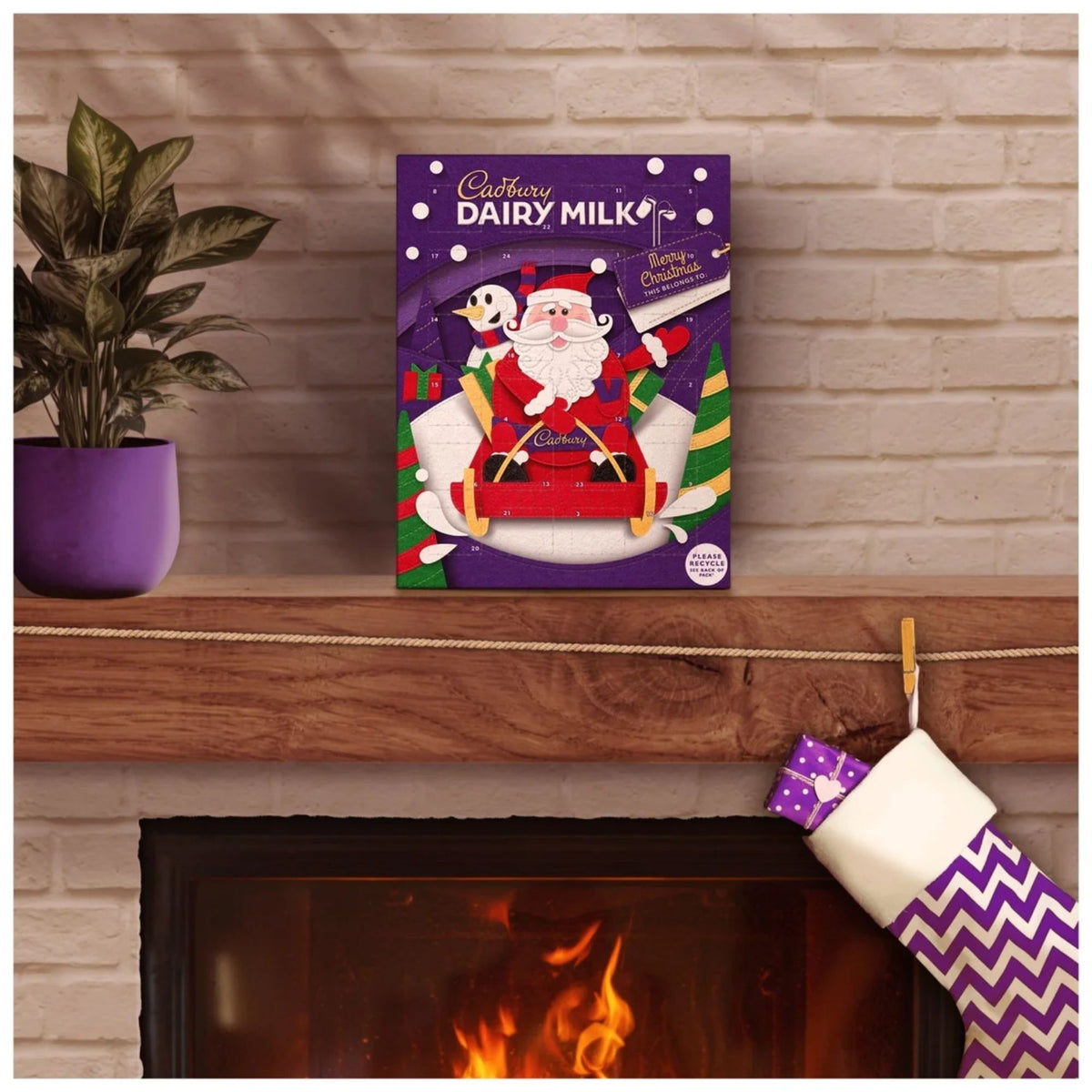 Cadbury milk chocolate Advent Calendar for Christmas