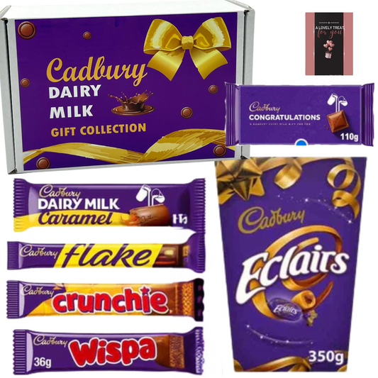 Cadbury congratulations gift box filled with sweets