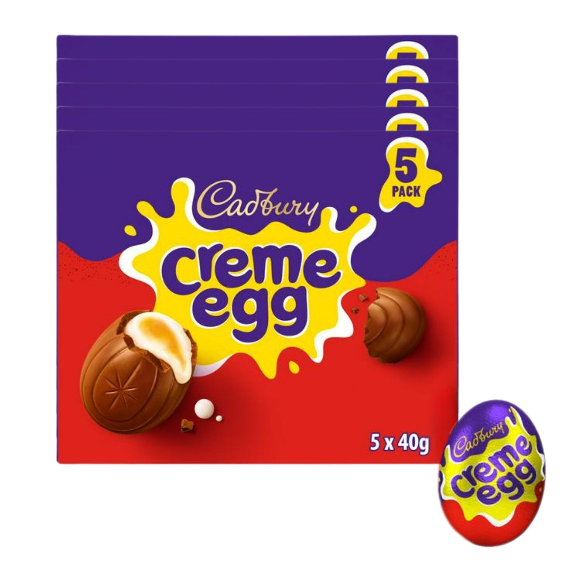 Cadbury 5 x 40g Creme Egg Chocolate Multipack