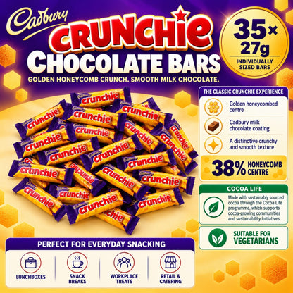 Cadbury Crunchie chocolate bar multipack